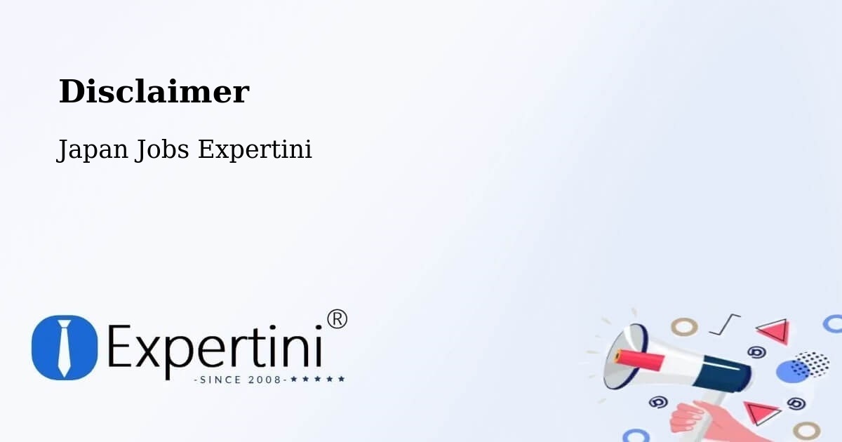 Disclaimer – Narita Shi - Japan Jobs Expertini